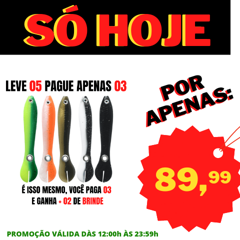 ISCA ARTIFICIAL REALISTA PESQUE MAIS - KITS PROMOCIONAIS