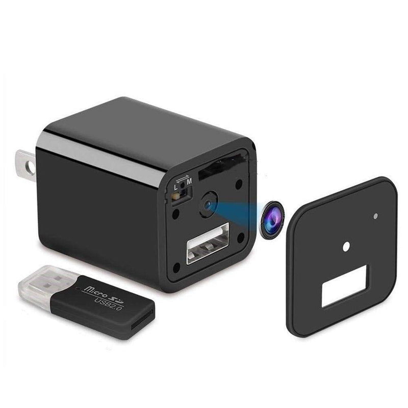 Carregador com Câmera Portátil Wi-fi 1080p HD