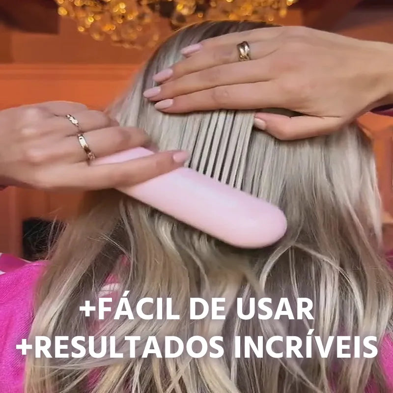 Escova Alisadora de Cabelo 5 em 1 Sem Fio PureGlam